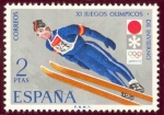 Stamps : Europe : Spain :  1972 XI Juegos Olímpicos de Invierno en Sapporo - Edifil:2074