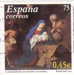 Stamps Spain -  La Adoración de los Pastores       (L)