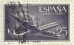 Stamps Spain -  AVION Y LA NAO SANTA MARIA