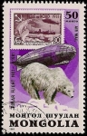 Stamps Mongolia -  50 Aniversario 1er Vuelo Polar