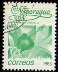 Stamps Nicaragua -  Malvaviscus arboreus