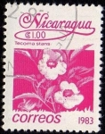 Stamps Nicaragua -  Tecoma Stans