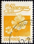 Stamps Nicaragua -  Tagetes erecta