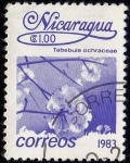 Stamps Nicaragua -  Tabebula ochraceae