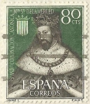 Stamps : Europe : Spain :  75 ANIVERSARIO DE LA CORONACION CANONICA DE NUESTRA SEÑORA DE LA MERCED