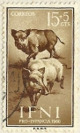 Stamps Spain -  JABALIES