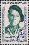 Stamps France -  HEROES DE LA RESISTENCIA. FRED SCAMARONI. Y&T Nº 1158