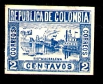Stamps Colombia -  Magdalena River 1902