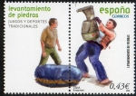 Stamps Spain -  4414- Juegos y deportes tradicionales. Levantamiento de piedras.