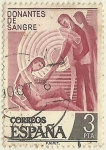 Stamps : Europe : Spain :  DONANTES DE SANGRE