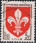 Stamps France -  ESCUDOS DE PROVINCIAS 1958. LILLE. Y&T Nº 1186