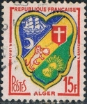 Stamps France -  ESCUDOS DE PROVINCIAS 1959. ALGER. Y&T Nº 1195