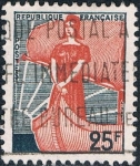 Stamps France -  MARIANNE EN LA NAVE 1959. Y&T Nº 1216