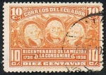 Stamps Ecuador -  BICENT. DE LA MISION LA CONDAMINE1736-1936