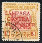 Stamps Ecuador -  CENTENARIO DE LA REPUBLICA CAMPAÑA CONTRA EL CANCER