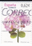Stamps Spain -  Flora- Hortensia    (L)