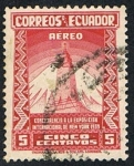 Sellos de America - Ecuador -  EXPOSICION INTERNACIONAL DE NUEVA YORK 1939