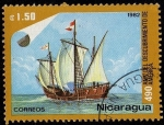 Stamps Nicaragua -  490 Aniv. del Descubrimiento de America
