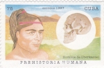 Sellos de America - Cuba -  Prehistoria Humana- HOMBRE DE OBERKASSEL