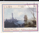 Sellos de America - Cuba -  Centenario de la Alianza Francesa