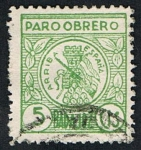 Stamps : Europe : Spain :  PARO OBRERO BADAJOZ