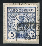 Stamps : Europe : Spain :  PARO OBRERO BADAJOZ