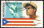Stamps Nicaragua -  Roberto Clemente