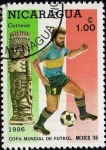 Sellos de America - Nicaragua -  Copa Mundial de Futbol MEXICO`86