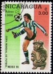 Stamps Nicaragua -  Copa Mundial de Futbol MEXICO`86