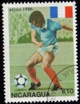 Stamps Nicaragua -  Jugador de Futbol
