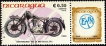 Sellos de America - Nicaragua -  Centenario de la Motocicleta.1885 - 1985