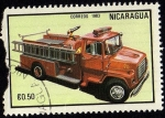 Stamps Nicaragua -  CAMIÓN DE BOMBEROS