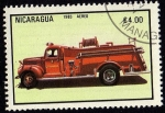 Stamps Nicaragua -  CAMIÓN DE BOMBEROS