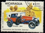 Sellos de America - Nicaragua -  150 Aniversario del nacimiento de Gottlieb Daimler