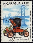 Stamps Nicaragua -  150 Aniversario del nacimiento de Gottlieb Daimler