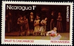 Stamps Nicaragua -  NAVIDAD 77