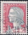 Stamps : Europe : France :  MARIANNE DE DECARIS 1960. Y&T Nº 1263