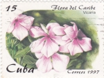 Sellos de America - Cuba -  Flora del Caribe- Vicaria