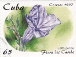Sellos del Mundo : America : Cuba : Flora del Caribe- Salta perico