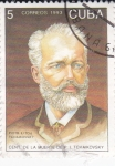 Stamps Cuba -  Cent. de la muerte de  Tchaikovsky- compositor