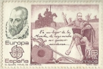 Stamps Spain -  EL QUIJOTE . MIGUEL DE CERVANTES