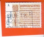 Stamps Spain -  El Románico Aragones- folio de la Bíblia  de Huesca    (M)