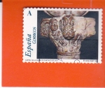 Stamps Spain -  El Románico Aragones- Capitel en la iglesia de Santiago de Jaca   (M)
