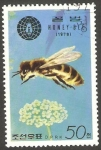Stamps North Korea -  una abeja