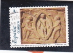 Stamps Spain -  El Románico Aragones-Detalles del sarcófago de Doña Sancha   (M)