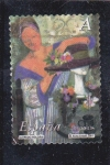 Stamps Spain -  La mujer y las flores- Pintor Alfredo Roldán     (M)