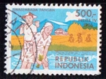 Stamps : Asia : Indonesia :  Autosuficiencia alimentaria