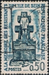 Stamps : Europe : France :  A LA MEMORIA DE LOS RESISTENTES DE ILE DE SEIN. Y&T Nº 1337