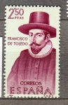 Stamps : Europe : Spain :  1627 Francisco de Toledo (253)