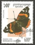 Stamps Cambodia -  Mariposa